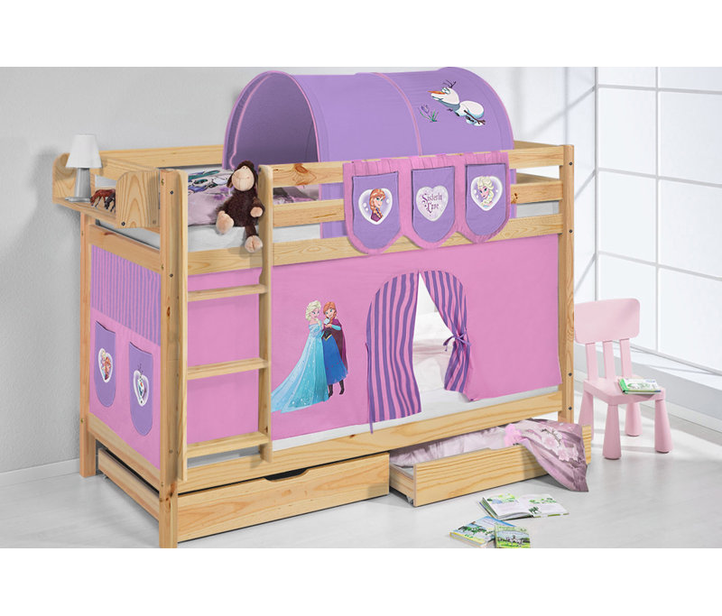 Frozen Disney's Frozen European Single Bunk Bed with Bottom Bunk
